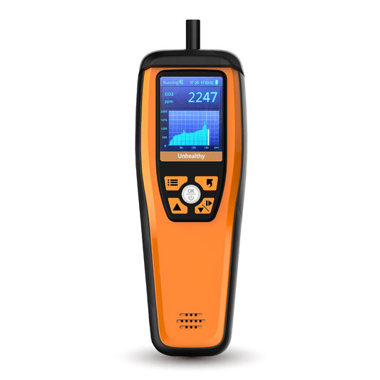 Temtop CO2 meter, carbon dioxide meter, air quality meter for CO2 particles PM2.5 PM10, home air quality monitor, M2000C 2nd
