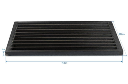 GRILLROSTPROFI Ash grate - fire grate - coal grate - chimney grate in premium quality, cast iron, 20 x 40 cm