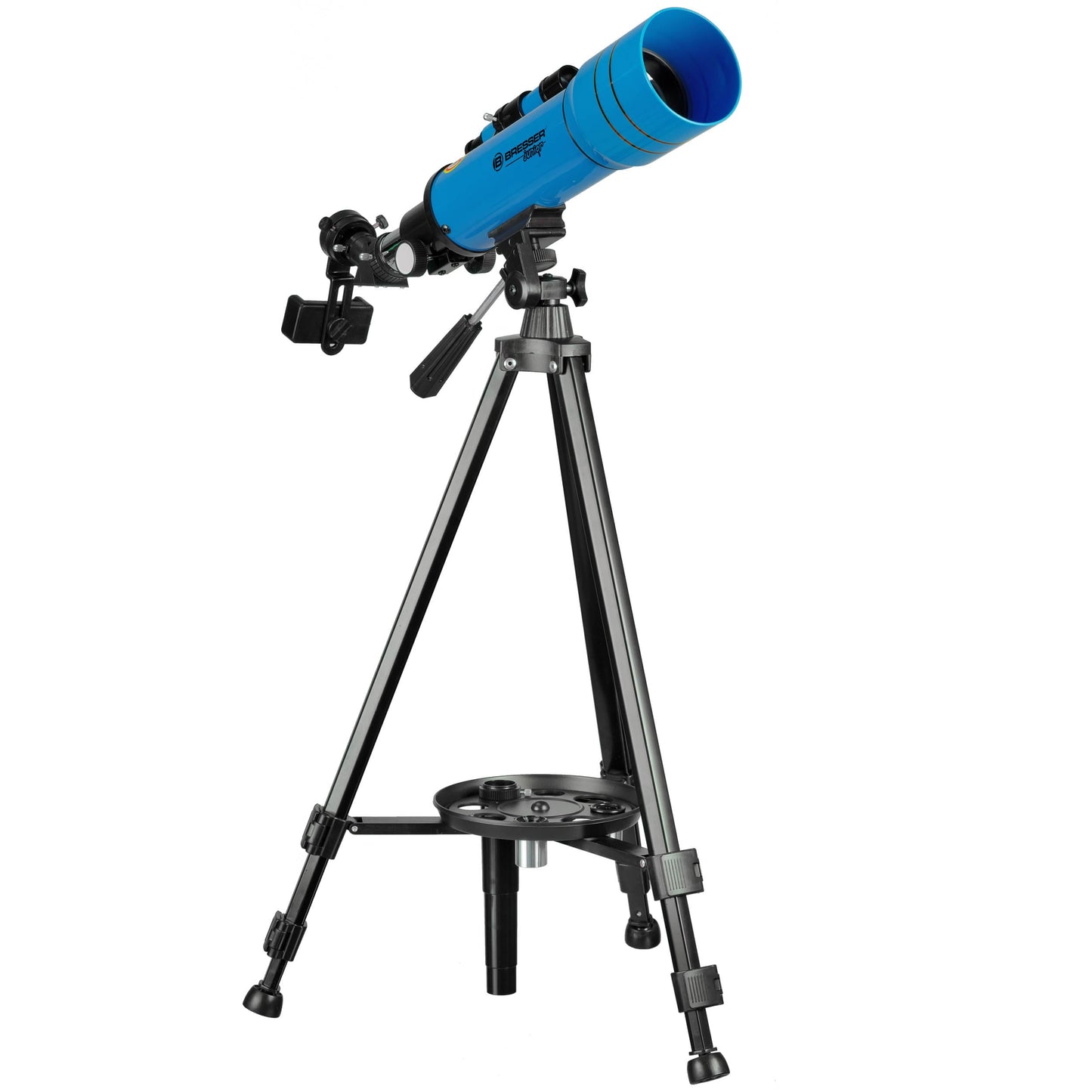 Bresser Junior Children's Telescope 70/400 Lens Telescope for Kids aged 8+, Astronomy Beginners, Telescope with Backpack, Accessories & Smartphone Holder, Observation of the Night Sky Blue