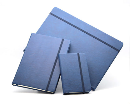 CustomDesign.Shop Personalized Hardcover Notebook | Create a completely unique gift | Laser-engraved gift idea - A4, Blue