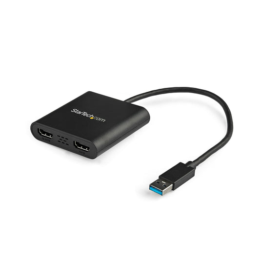 StarTech.com USB 3.0 to Dual HDMI Adapter, USB 2x HDMI Monitor Converter for Windows (macOS/ChromeOS/Linux not supported)