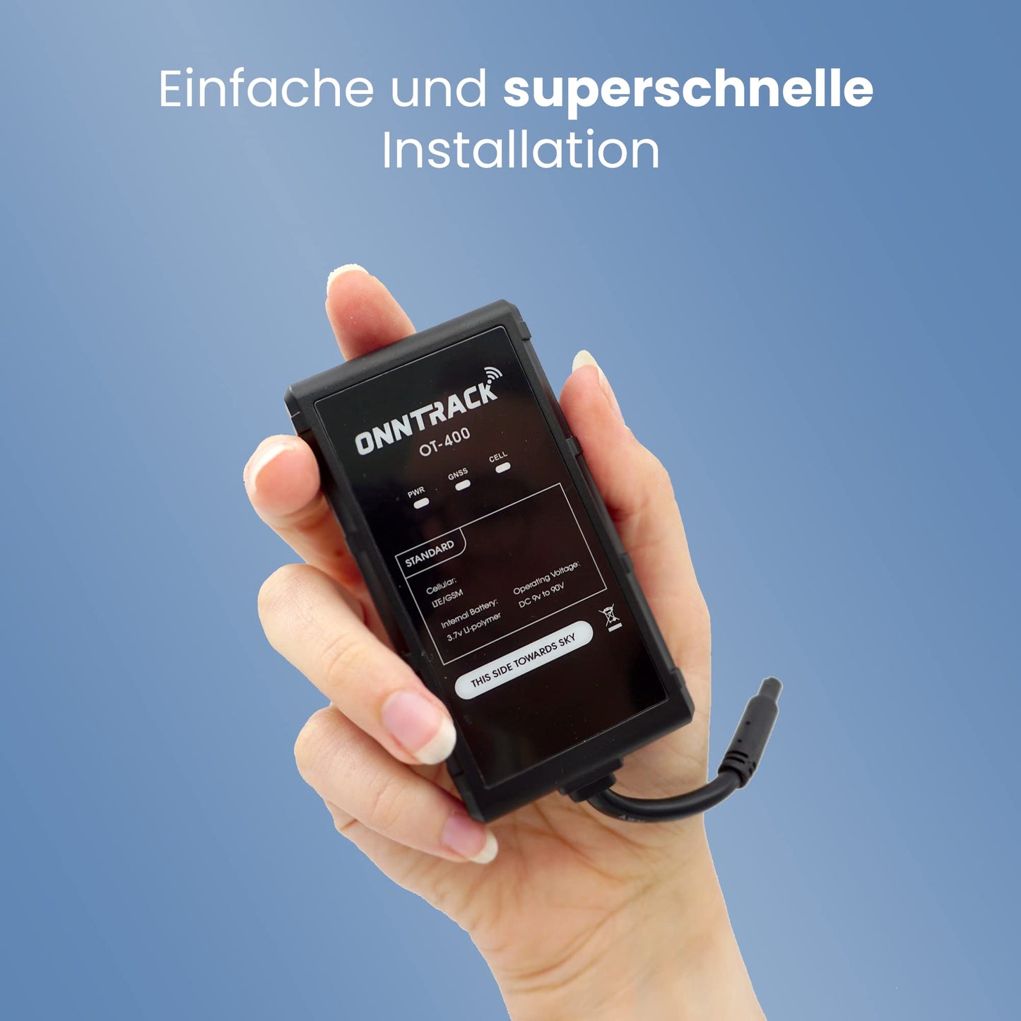 Onntrack 400 GPS tracker | Built-in tracker | Lifetime free tracking! | Car tracker | GPS transmitter | Works without SIM card