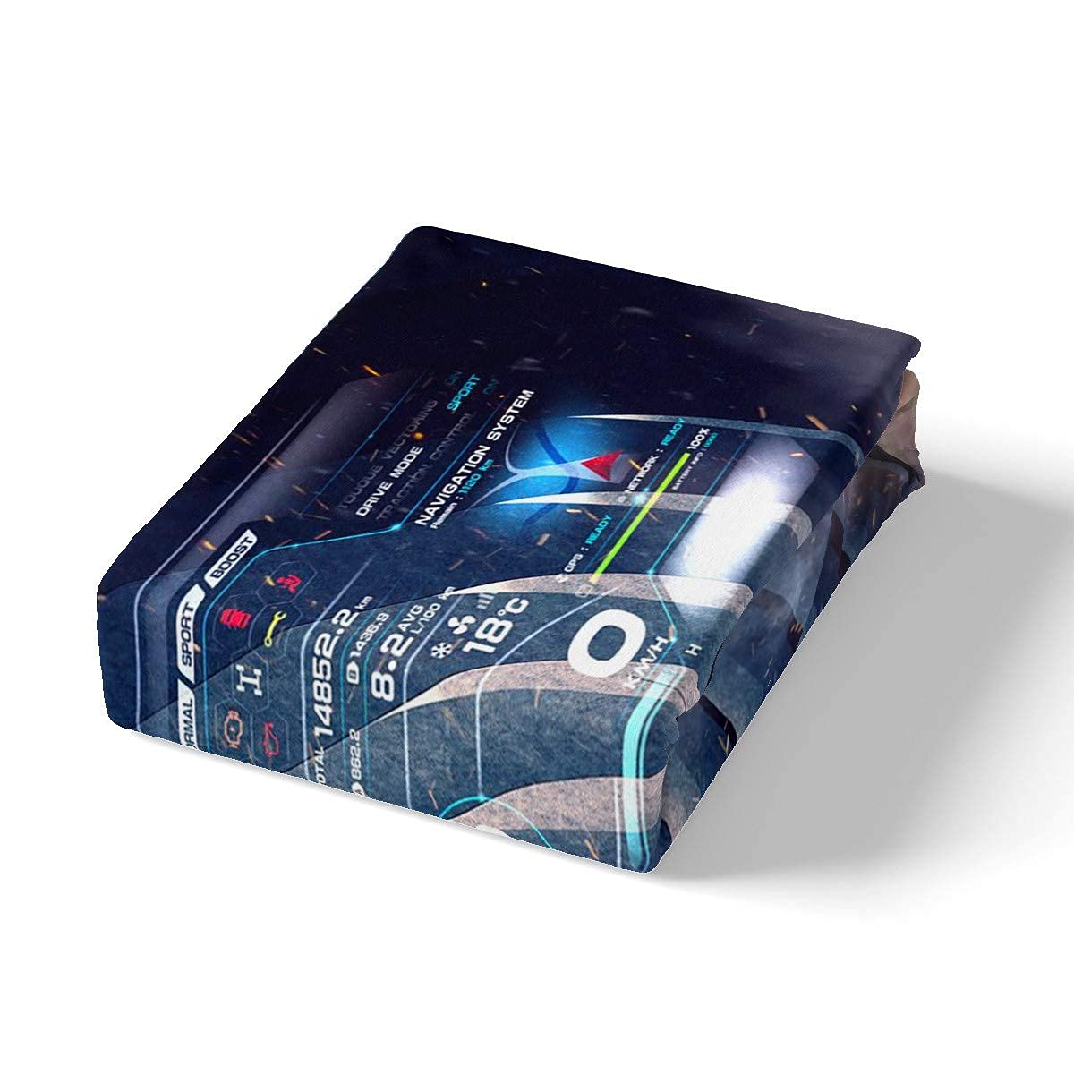 Race car duvet cover sets for twin beds, boys' speed sports automobile bedding set includes comforter cover and 1 pillowcase, perfect for manly bedroom decor in blue and gray.