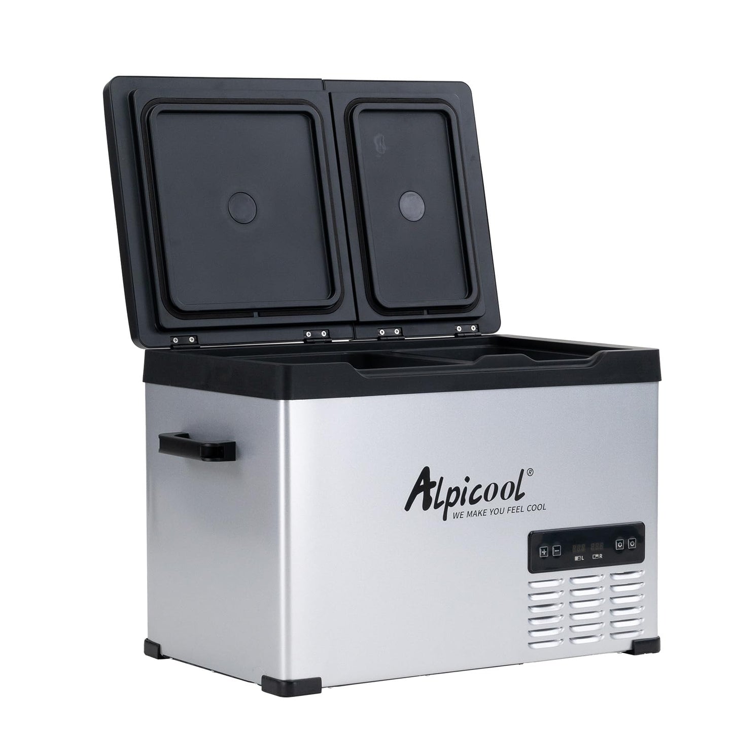 Alpicool CHS55 40L compressor cooler 12V portable fridge electric freezer small freezer for car camping, -20℃ to 20℃, Dual temperature control