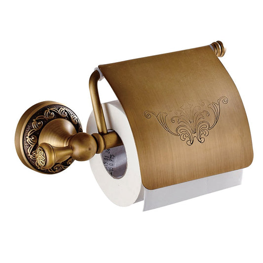 Weare Home Toilet Paper Holder Antique, Retro Bathroom Roll Holder, Vintage Solid Copper Tissue Holder Kitchen Paper Holder