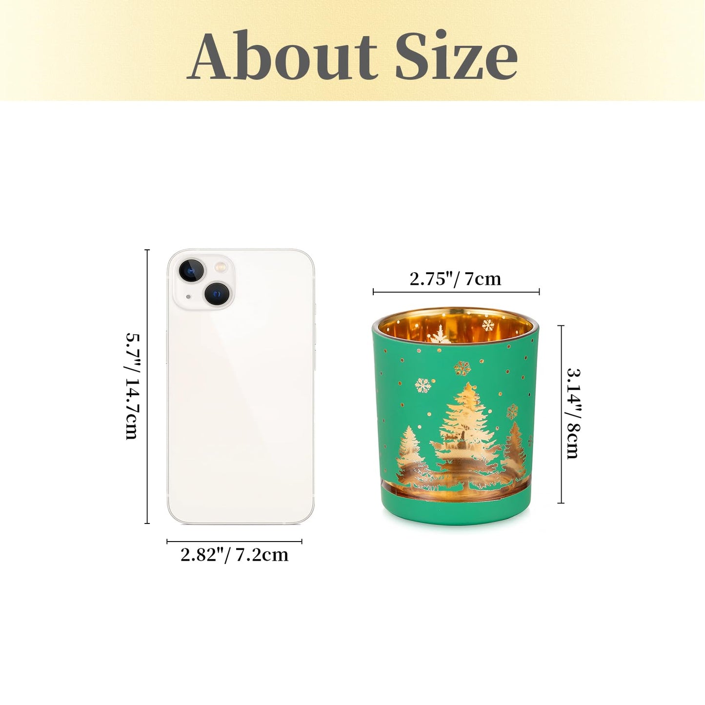 Tealight holder Christmas lantern Christmas decoration table: Hewory 6-piece set tea light glasses Christmas deco candle holder for table decoration Christmas party decoration red green white