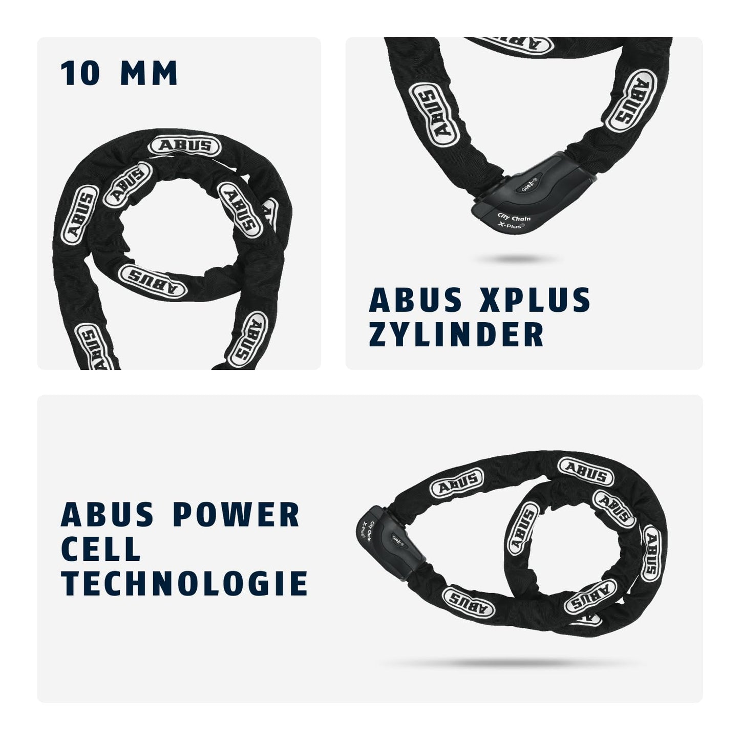 ABUS CityChain X-Plus 1060/170, lock-chain-combination, 2012, black, standard