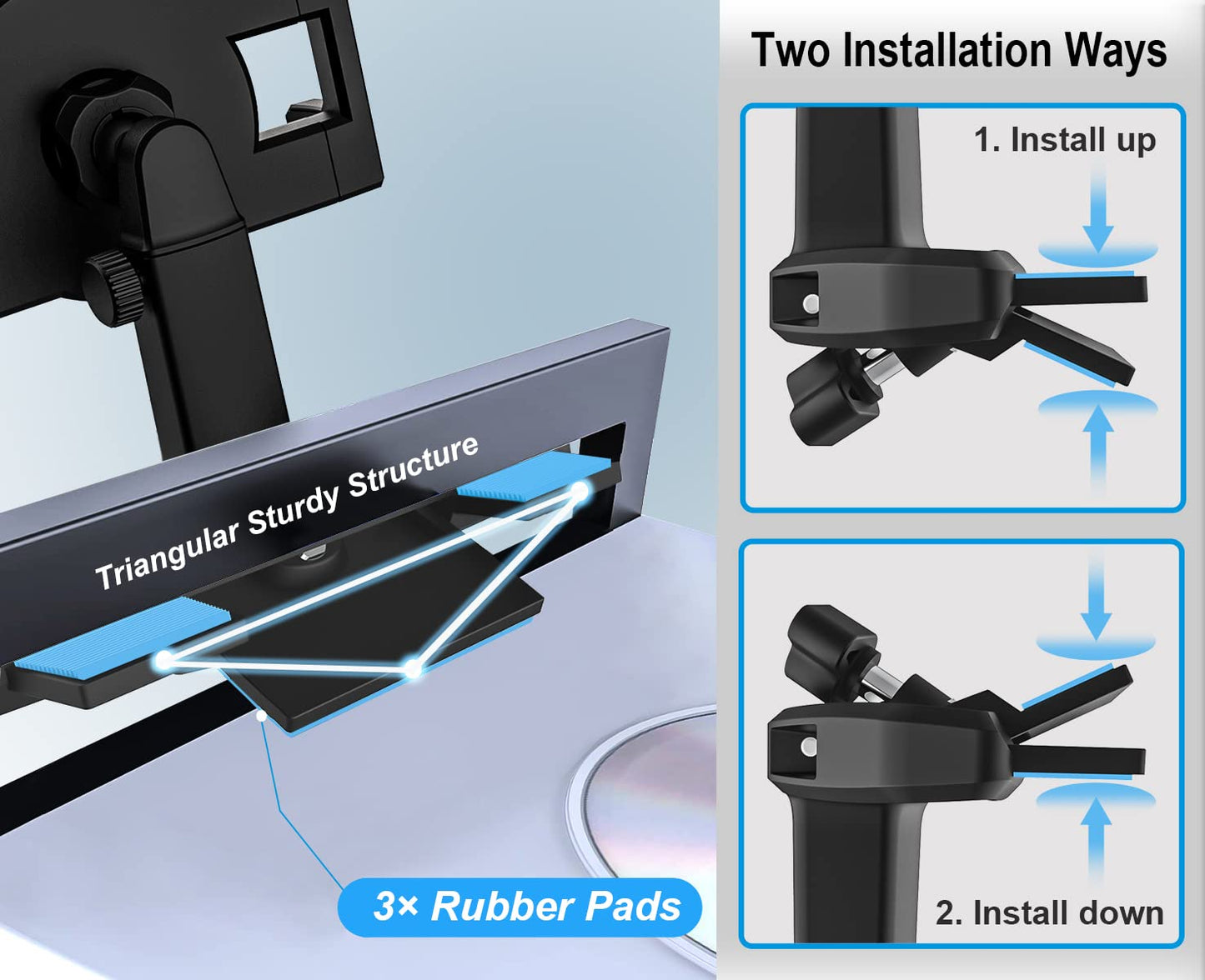 Oilcan car CD slot tablet holder, CD player tablet car mount with upgraded telescopic arm, CD slot holder for iPad Pro Air Mini, Galaxy Tab, Kindle, iPhone 4-12.9" smartphones & tablets.