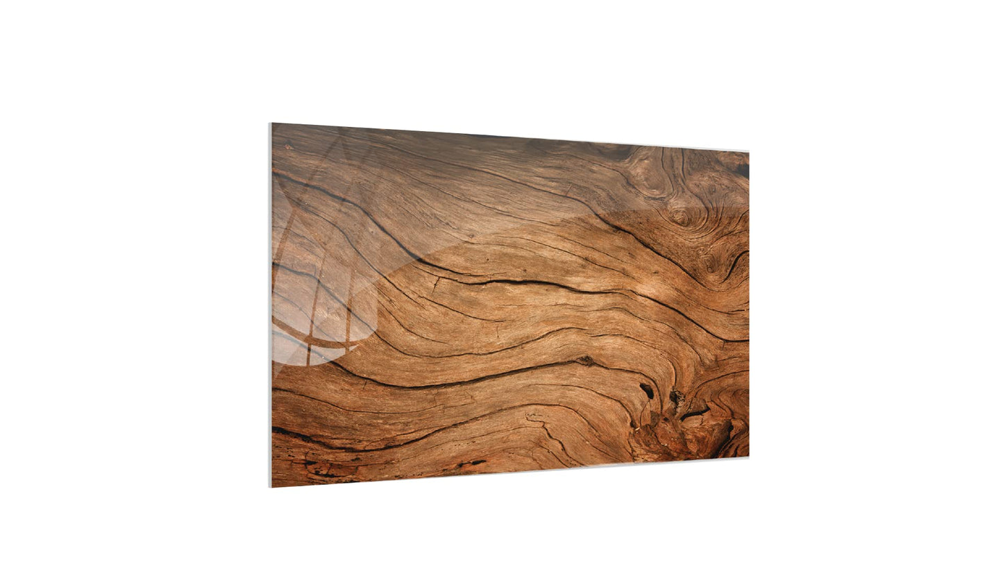 ALLboards glass magnetic board OLD WOOD CRACKED WOOD 90x60cm glass memo board glass board with design magnetic wall for writing magnetic board wall decoration wall art
