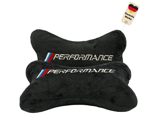 FS 2X Car Neck Pillow - Ergonomic Neck Support for Headrest - Adjustable Head Pillow - Comfort Car Accessory for Long Drives - Universally fitting - sporty & high quality