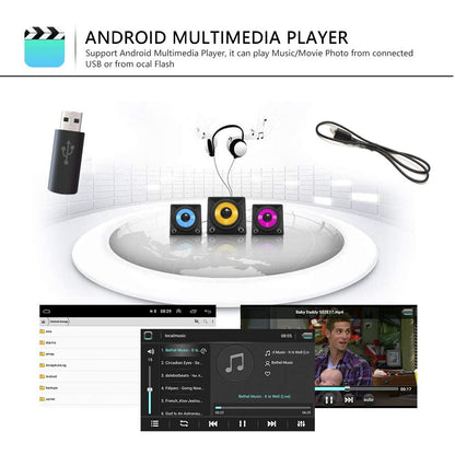 Podofo for VW Android car radio GPS 9-inch touchscreen Bluetooth car radio player for SEAT Passat Golf Skoda WiFi Mirror Link FM-RDS radio double USB + reverse camera.