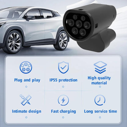 Aiskooc CCS2 to Tesla Type 2 Charging Adapter, compatible with Tesla Model S/X (Only for Tesla vehicles)