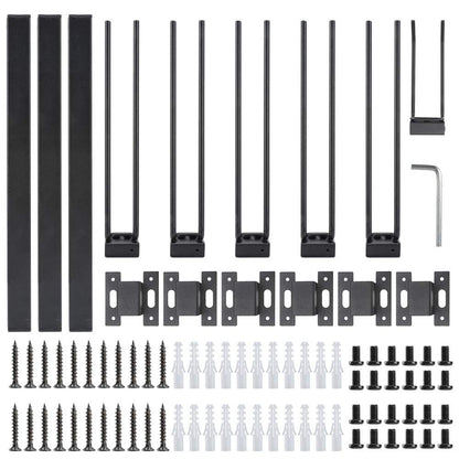 ANTOPY Ski Storage Rack Snowboard Stand Wall Mount Heavy Duty Metal Ski Wall Rack Holds up to 10 pairs, 200 pounds for Home and Garage Storage Organizer Hanger 3 Racks