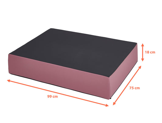 Jump cushion 99 x 75 x 18 cm - pink - Bouncy mattress for children from 3 years up to 40 kg - Play mat gymnastics mat mattress for jumping playing balancing