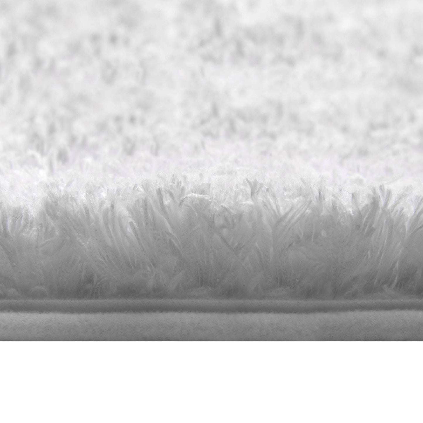 MIULEE Bath Mat Soft Non-Slip Bathroom Rug Foot Mat Bedroom Rug Fluffy Carpet Bathroom Rug Shower Mat for Bathroom & Living Room Bedroom 50x80 cm White
