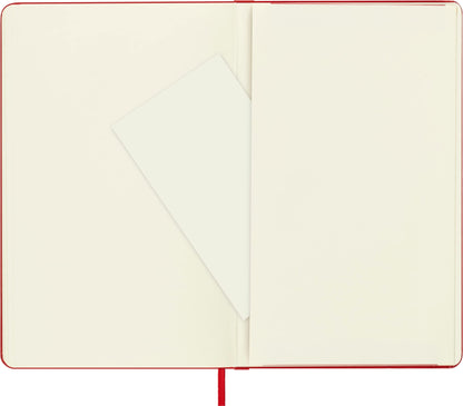 Moleskine colored notebook (Large, Hardcover, blank) red