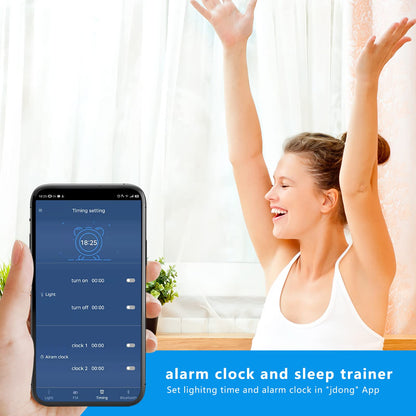 Bluetooth ceiling light 24W LED ceiling lamp with speaker, remote control and app control, RGB color changing, dimmable, IP44 waterproof, White noise adjustable for bedroom children's room Ø26CM