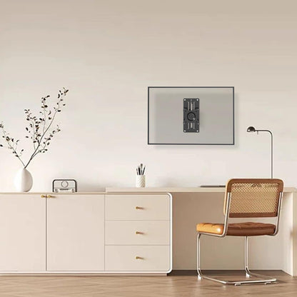 Height adjustable monitor wall mount for 1 monitor, suitable for 13-35 inch screens. Ultra-slim PC monitor holder, swivel and tilt, with VESA 75x75/100x100mm, supports up to 10kg.
