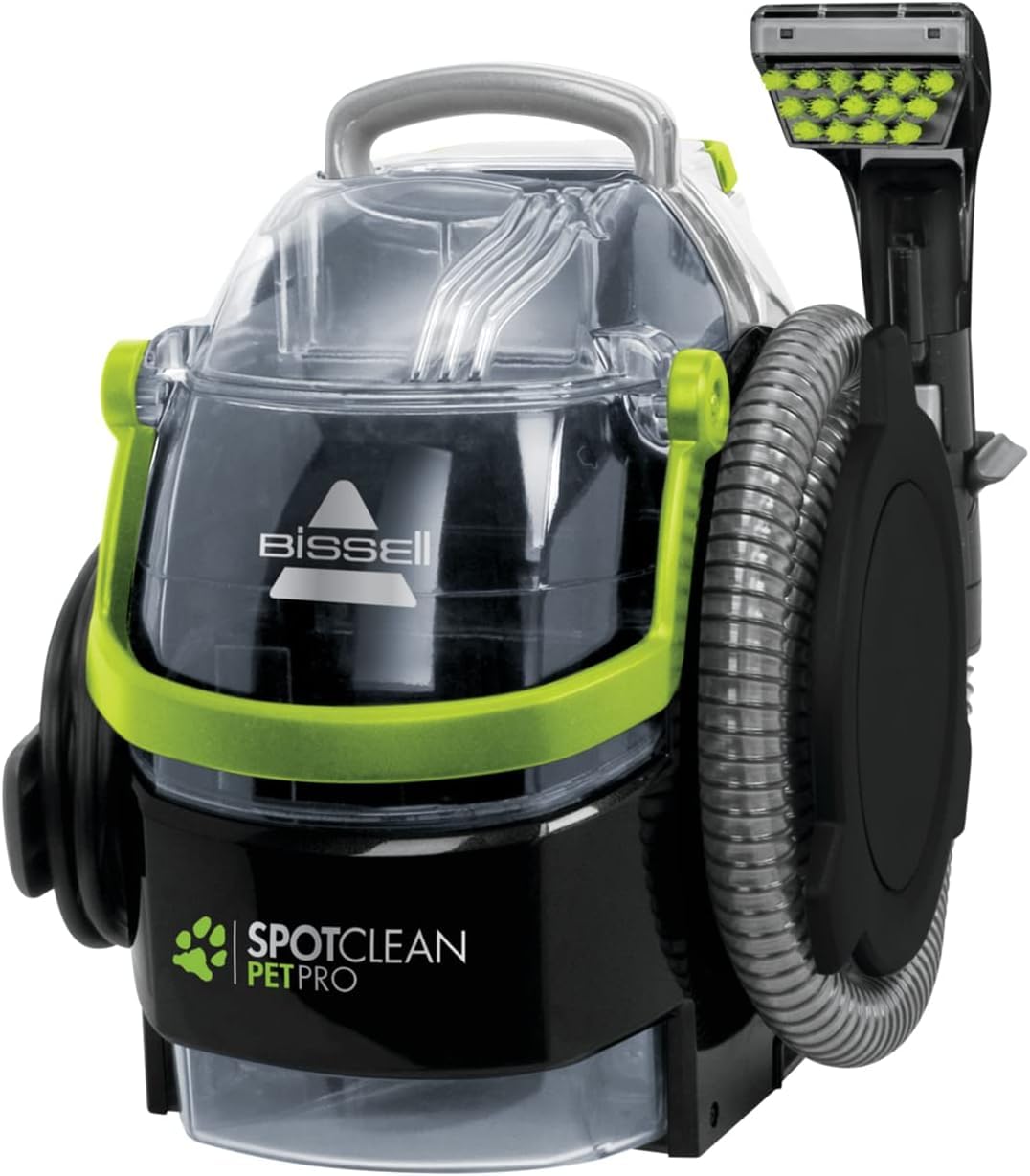 BISSELL SpotClean Pet Pro, upholstery cleaner machine, carpet cleaner for dirt spots, wet vacuum for pet owners, powerful 750W motor, 15585