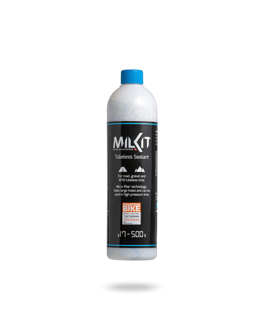 milKit Tubeless tire sealant in 500 ml bottle - Bike tire sealant - Tubeless sealant for bike tires MTB, road bike & Co.