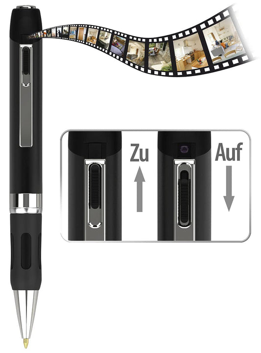 OctaCam pen camera with 2k video, motion detection, and photo function.