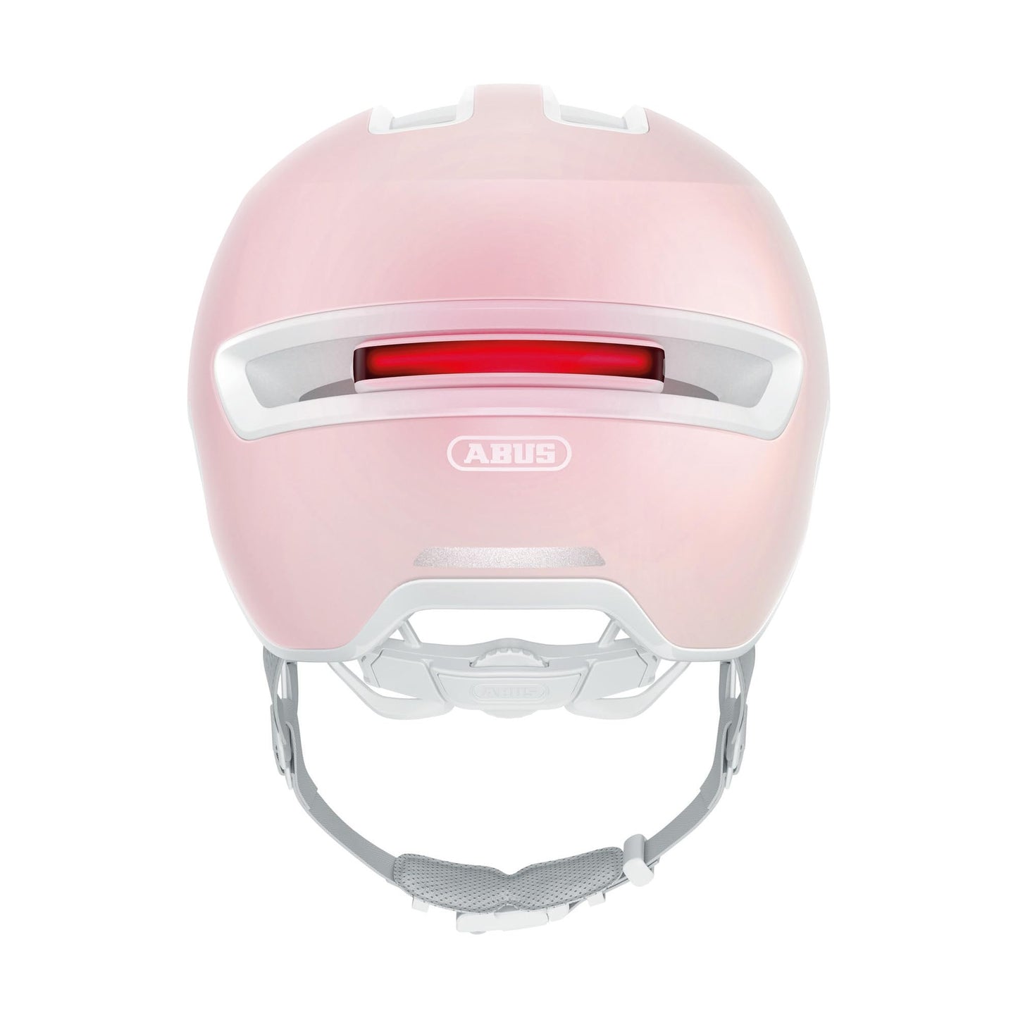 ABUS Urban Helmet HUD-Y - with magnetic, rechargeable LED rear light & magnetic closure - Cool everyday bike helmet - for men and women