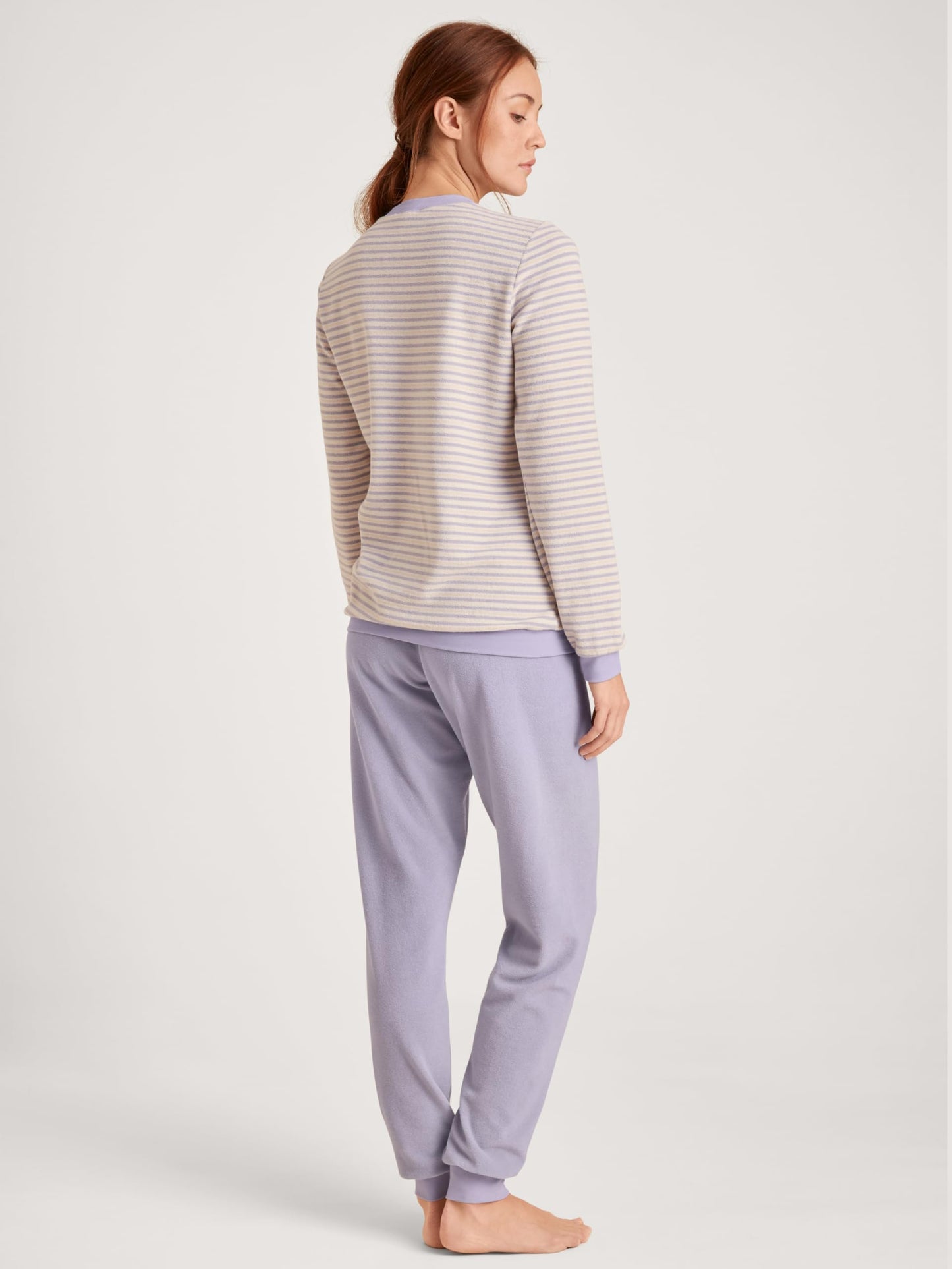 CALIDA Nightwear Xtra Cuff Pyjama Women, terry quality made of cotton blend.