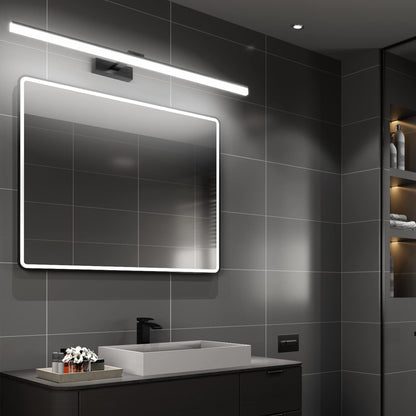 Klighten LED mirror light bathroom lamp 100CM, black mirror lighting lamp 28W 1560LM bathroom mirror lamp, 180° rotation, cool white 6000K, IP44 waterproof LED makeup light