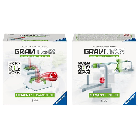 Ravensburger GraviTrax Element Trampoline 22417 & GraviTrax Element Zipline 27472 - GraviTrax Expansion
