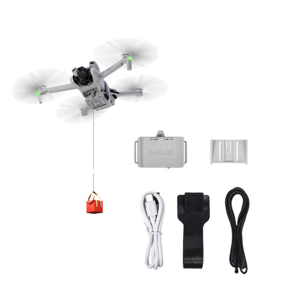 STARTRC Mini 3 Pro Airdrop System for DJI Mini Series Drone, Payload/Delivery/Transport Release for DJI Mini 4k/Mini 4 Pro/Mini 3 Pro/Mini 3, Wedding Clip/Fishing Line with Bait Ring Launcher