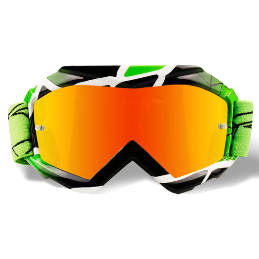 NENKI Kids Motorcycle Goggles, Dirtbike Off-Road Racing Motocross Goggles with TPU Frame and Sponge Layer, Anti-UV Protective Goggles for Children Youth aged 3-12 years.