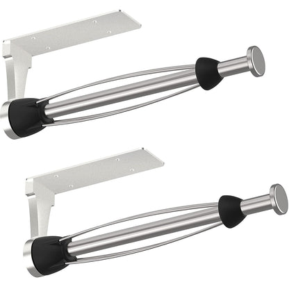 VEHHE Kitchen Paper Towel Holder No Drilling, Cabinet Stainless Steel Paper Towel Holder, Self-Adhesive or Screw Mount Zewa Roll Holder, 2-Pack for Bathroom and Kitchen