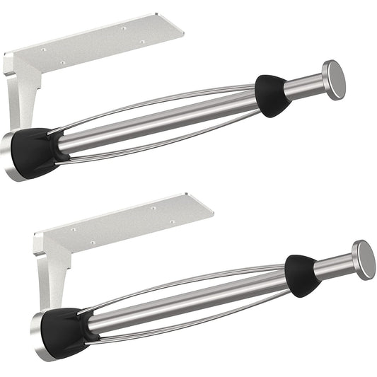 VEHHE Kitchen Paper Towel Holder No Drilling, Cabinet Stainless Steel Paper Towel Holder, Self-Adhesive or Screw Mount Zewa Roll Holder, 2-Pack for Bathroom and Kitchen
