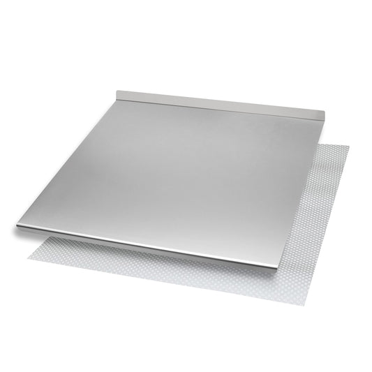 INOXLM Stainless Steel Cutting Board for Kneading, Stainless Steel Countertop in various sizes for kitchen, bar, restaurant, stainless steel kneading board with folding stand and tiered rack.