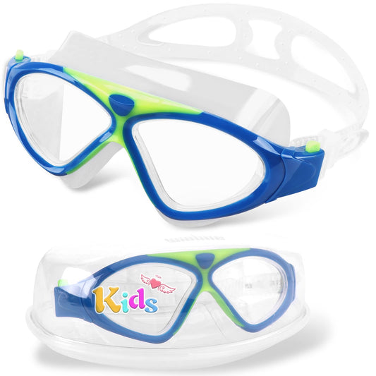 Winline swim goggles for adults and kids with anti-fog, leak-proof design for clear vision and UV protection. Professional swim goggles for men, women, boys, and girls.