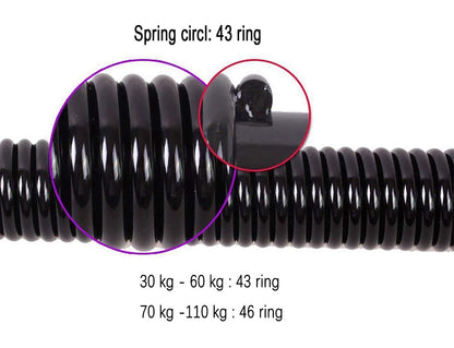 ITTA 20kg-110kg Dual Spring Power Twister Bar, Super Heavy Duty Arm and Chest Builder Strengthener Armdrücken (40)