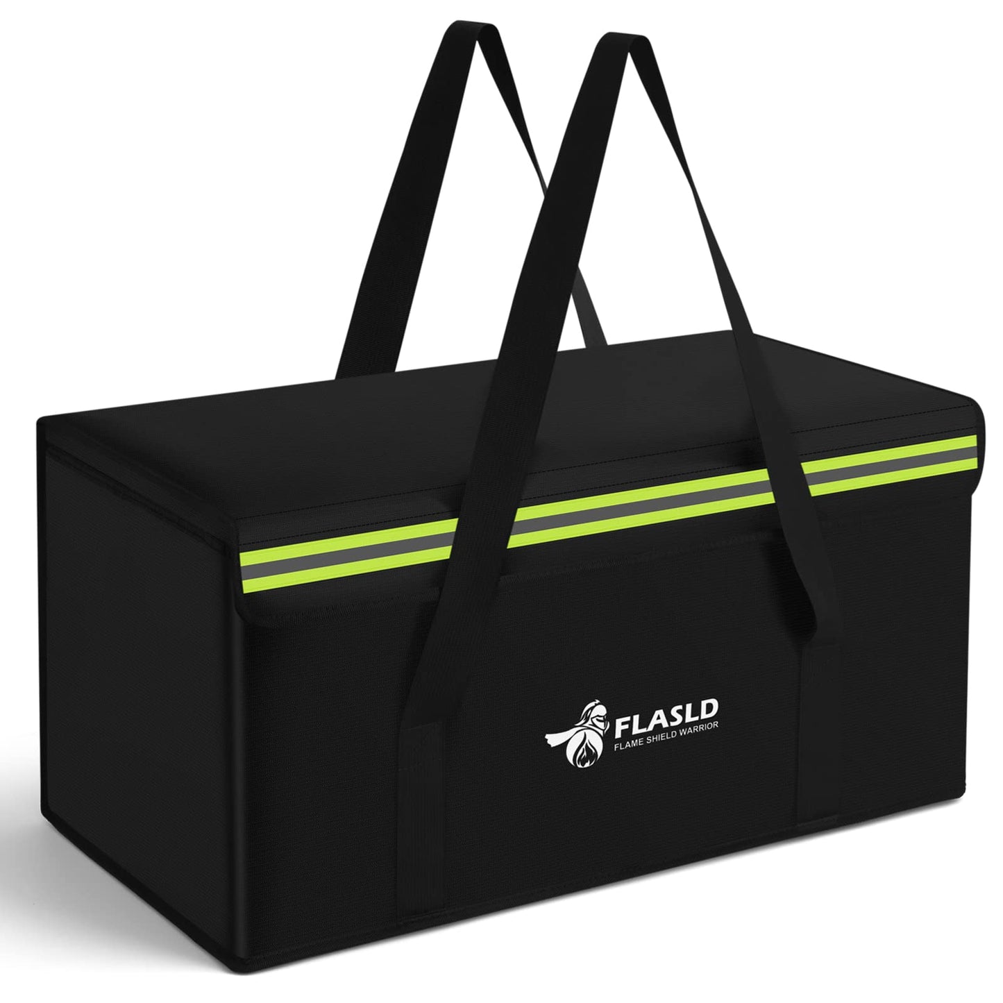 FLASLD Large fireproof Lipo bag for 200Ah lithium battery storage and charging, 560 x 230 x 245mm E-bike battery bag waterproof box for documents and valuables.