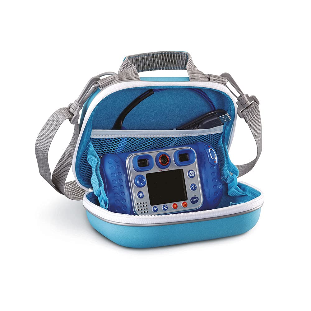 VTech KidiZoom Touch 5.0 - Kids camera with touchscreen, selfie and video functions, effects, games, and more - for ages 5-12 & KidiZoom carrying case - Vtech 417349 kids camera, multicolor