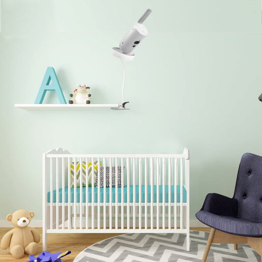 Monitor holder for Philips Avent baby monitor SCD923/26, flexible baby camera holder for SCD643/26, mount for Philips Avent video baby monitor, video baby monitor camera mount stand accessory.