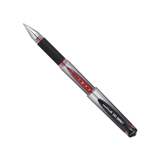 Uni-Ball UM153S Impact Gel-roller Pen 1.0mm tip 0.6mm line width 12 pieces red.