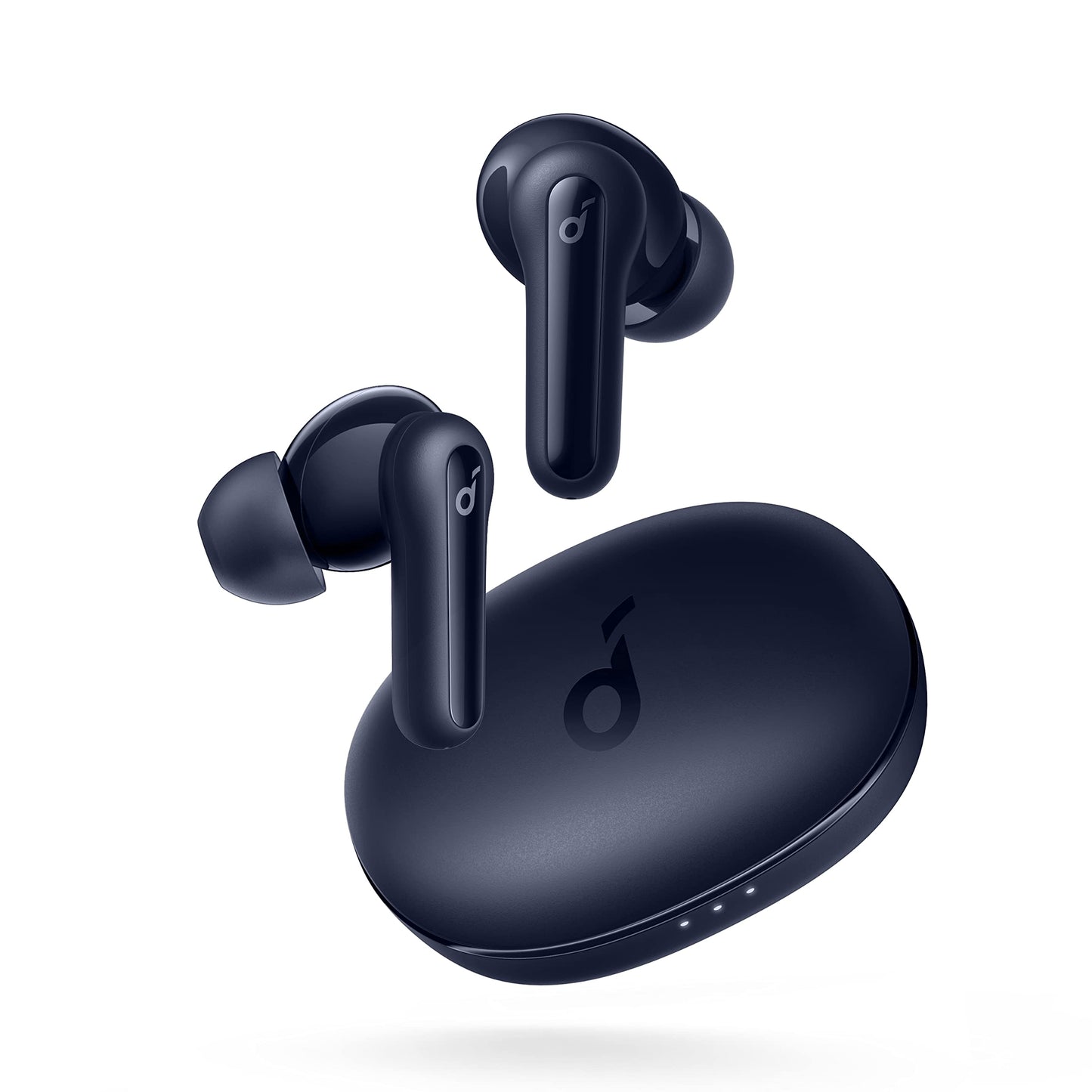 soundcore by Anker P2 Mini True-Wireless Earbuds In-Ear Headphones, 10mm audio driver, intense bass, EQ, Bluetooth 5.2, 32 hr battery, USB-C charging, minimalist design (Ocean Blue)