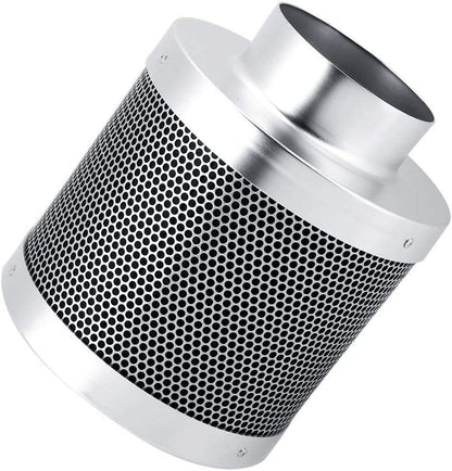 Cocoarm activated charcoal filter stainless steel charcoal filter activated charcoal carbon air filter reducing allergens and odors for bathroom office hotel 4inch diameter 200mm