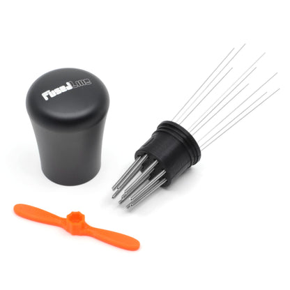 FusedLine WDT tool made of metal and self-aligning stand, precision milled (black anodized aluminum)