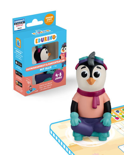 Edurino figure Ollie, attention & concentration for ages 4+ including app | Innovative digital learning game | Maintain attention | Listening & observing | Concentration & brain training