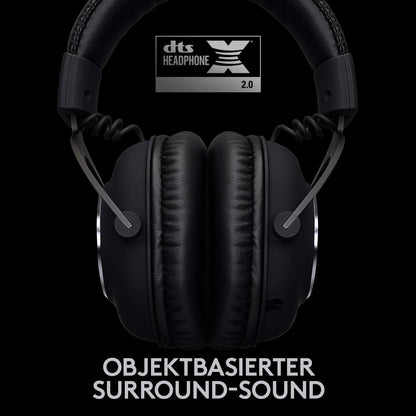Logitech G PRO X LIGHTSPEED Wireless Gaming Headset with Blue VO!CE microphone filter technology, PRO G 50mm speakers, DTS Headphone: X 2.0, 20+ hours battery life, PC, PS5, PS4, Switch - Black