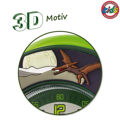 JACQUES FAREL ACW44 Dinosaur T-Rex Watch Boy Alarm Clock Analog Light Alarm