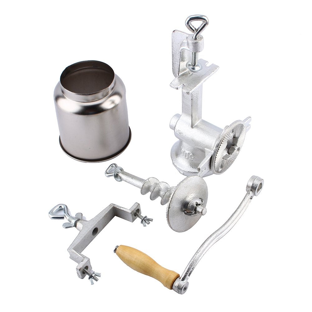 GOTOTOP Manual Grain Grinder, Grain Mill Machine Manual Coffee Grinders Corn Mill Manual Grain Mill with Hopper for Rice Coconut Peppercorns Nuts