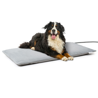 Toozey outdoor pet heating blanket with waterproof cover and chew-resistant cable, automatic temperature control for newborns, pregnant, elderly, joint-injured cats and dogs, 70x40cm.