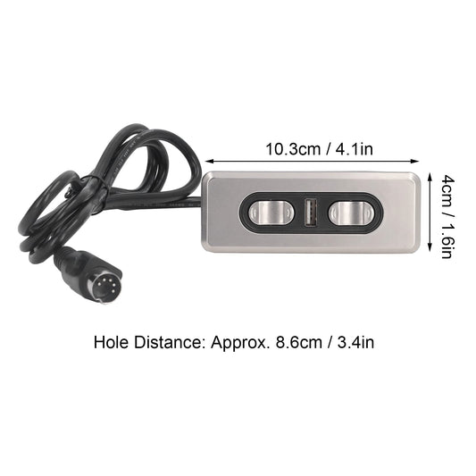 Electric sofa remote control, dual motor control, USB charging port, for lift chairs and recliners.