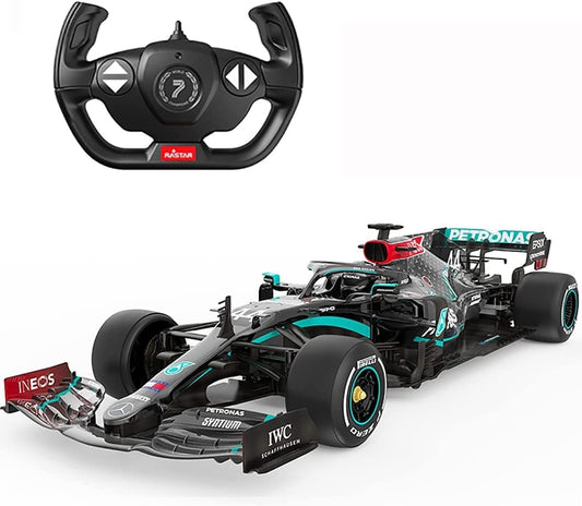Mercedes F1 RC Car RASTAR 1/12 Mercedes AMG F1 W11 EQ Performance 2.4GHz Remote Control Car Officially Licensed Mercedes Benz Racing Toy Model Car for Kids Adults - Black